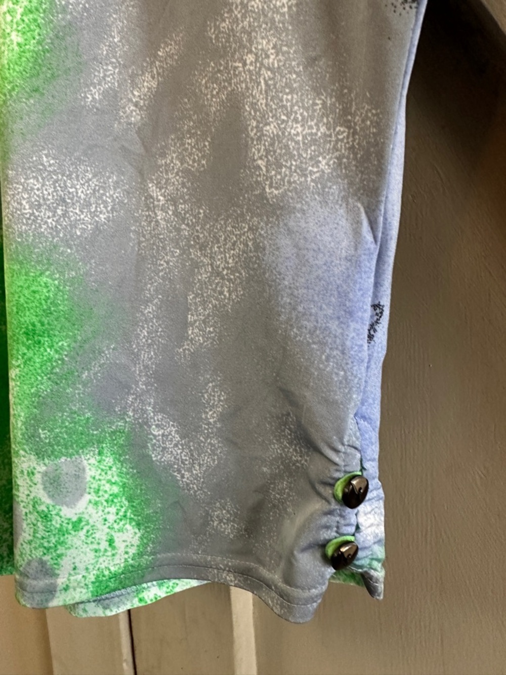 Jamie Sadock Sleeveless Golf Top Medium Abstract Print Quarter Zip Stretch - Picture 5 of 8